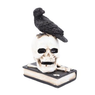 Kostra figúrka so živými farbami a detailmi na halloweensku výzdobu